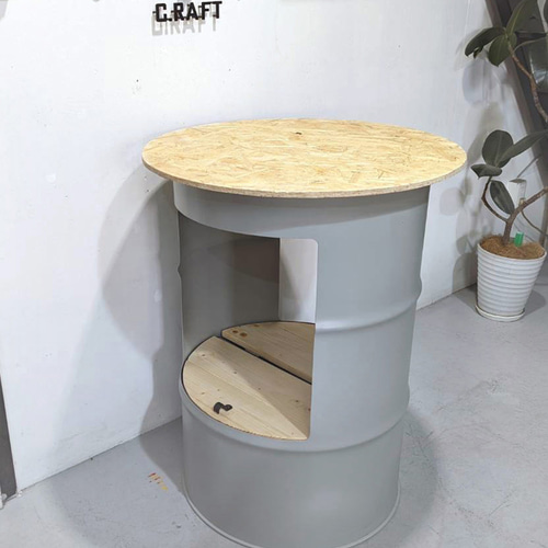 送料無料】ドラム缶 リメイク テーブル アメリカン インダストリアル