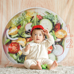 SNSで話題！サラダマット ～マヨネーズを添えて～【木目柄】 ハーフ