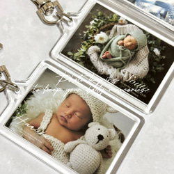 写真入りキーホルダー/両面タイプ/写真のみ◎/七五三/記念写真/ニューボンフォト/個包装/プチギフト 7枚目の画像