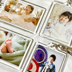 写真入りキーホルダー/両面タイプ/写真のみ◎/七五三/記念写真/ニューボンフォト/個包装/プチギフト 6枚目の画像