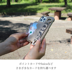 iphone ケース 14 13 12 11 se レザー カード収納 リング バンド 大人かわいい スマホケース 7枚目の画像
