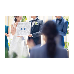 席札で作る結婚証明書　ランタンタイル　コラベルタイル　席札　 3枚目の画像