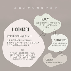 席札で作る結婚証明書　ランタンタイル　コラベルタイル　席札　 6枚目の画像