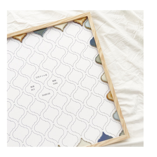 席札で作る結婚証明書 ランタンタイル コラベルタイル 席札 席次表・席  