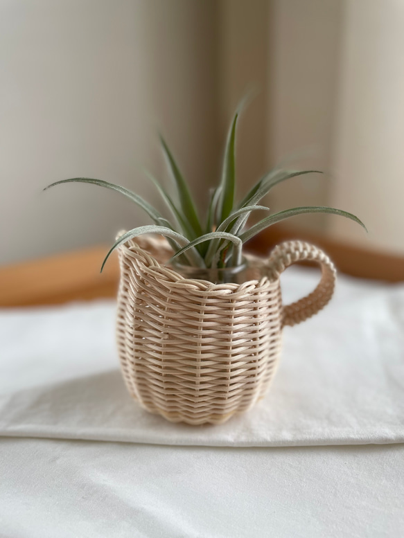 籐 ピッチャーバスケット 一輪挿し・花瓶・花器 ton-toko-tonton