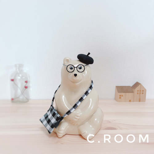 しろくま貯金箱】フリンジ付きバッグ その他置物 C.room 通販