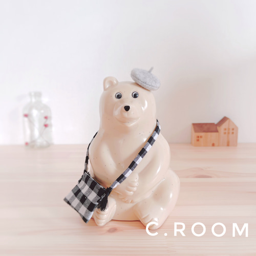 【キャンセル品の為特別価格】しろくま貯金箱 鏡もち 大サイズ kukka ｸｯｶ ▶︎ しろくま貯金箱やノルディカニッセと楽しめる