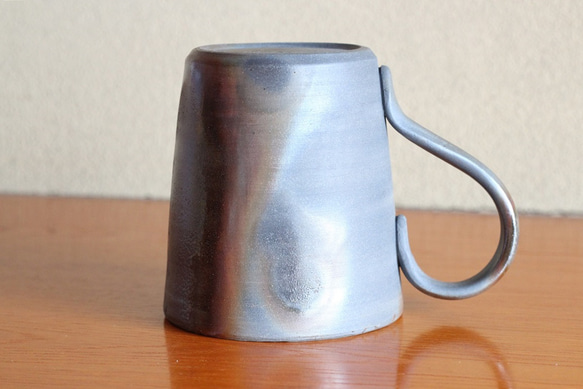 備前焼のマグカップ（渋め、大きめ、ストレート） 3枚目の画像