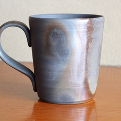 備前焼のマグカップ（渋め、大きめ、ストレート） 2枚目の画像