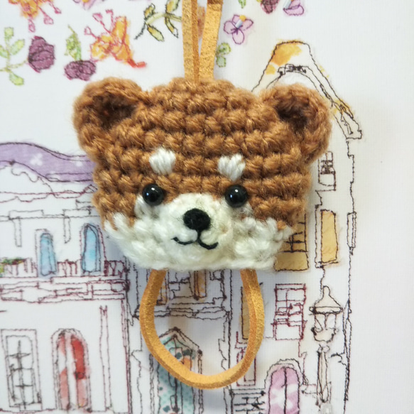 あみぐるみ キーカバー 柴犬 キーケース mikan-ya 通販 11908410