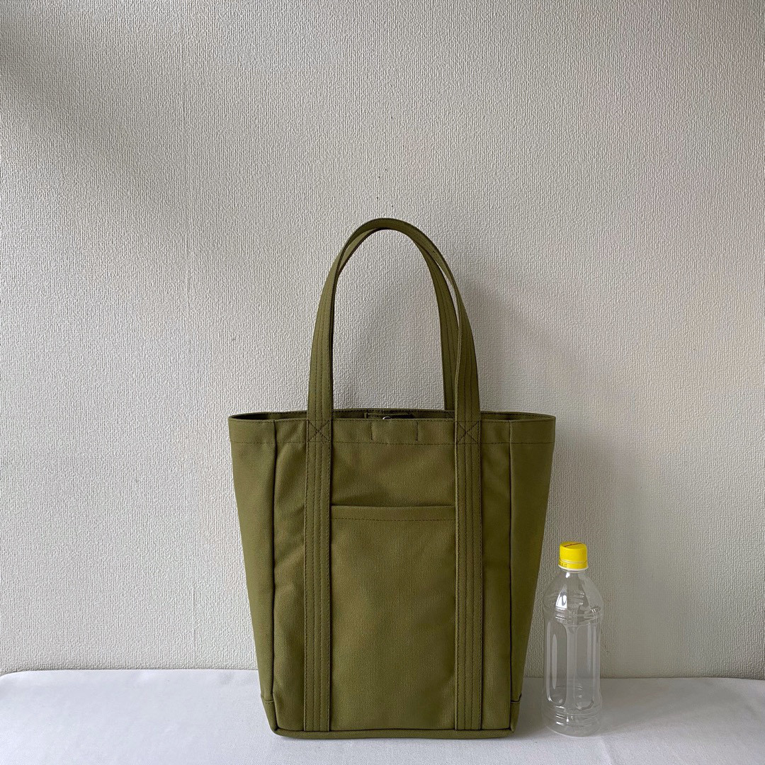 【全8色】「軽いボックストート」たて型通勤／アルマダ8号帆布【受注制作】