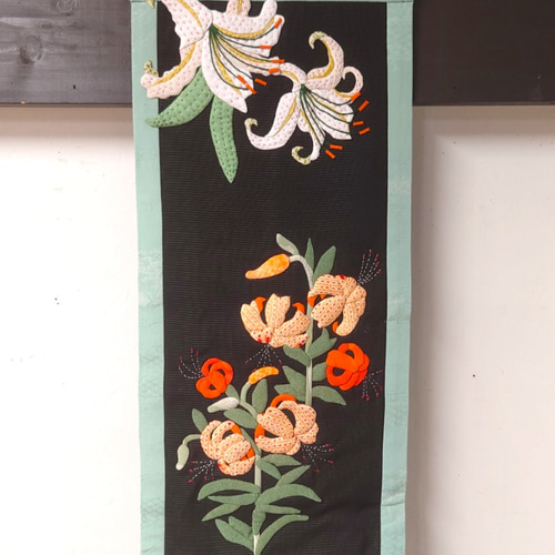 押絵タペストリー＊風神・雷神
