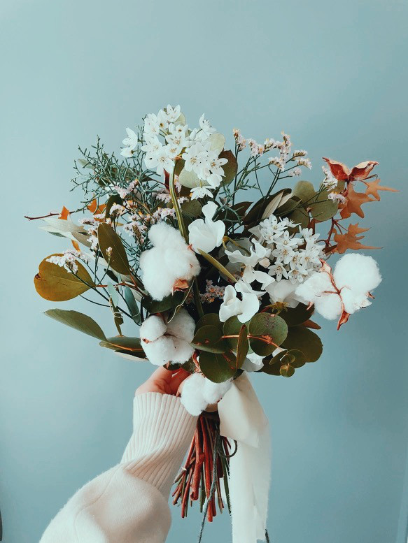 送料無料【24KGP（SV925）】小花スタッドピアス／シンプル silver925 Flowerゴールドシルバー 6枚目の画像