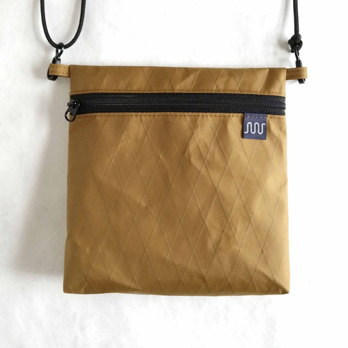 アウトドアポーチ X-Pac ブラウン サコッシュ ナイロン ミニショルダー