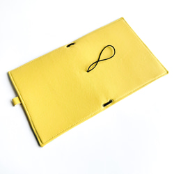 B6 サイズ システム手帳カバートラベラーズノートカバー手帳カバー合皮レザー黄色 4枚目の画像