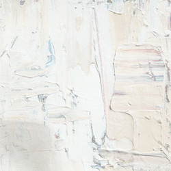 アートポスター　抽象画　油絵 インテリアポスター　アブストラクト　四角　ホワイト　グレー　アート　べージュ　フレーム　北 3枚目の画像