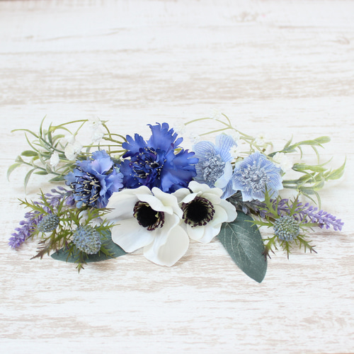 オーダーメイドブーケ22,000円～/アネモネ、白、サムシングブルー