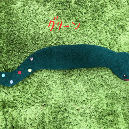 送料込み ネッククーラー ヘビ（グリーン、水色、ピンク） スカーフ