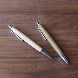 【送料無料】木製 ボールペン ノック式 メンズ 父の日 就職祝い 無垢 デザイン文具 おしゃれ ステーショナリー ギフト 11枚目の画像