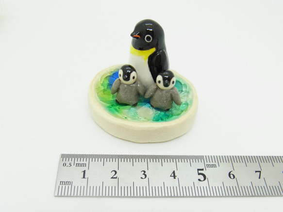 再販・まめ皇帝ペンギンの親子 2枚目の画像