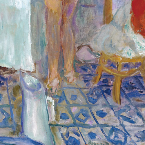 ピエール・ボナール 、【タオルを持つ裸婦、赤い背景】、希少画集画 ピエール・ボナール 、【タオルを持つ裸婦、赤い背景】、希少画集画