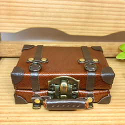 革細工　ミニチュアトランク　miniature trunk. 2枚目の画像