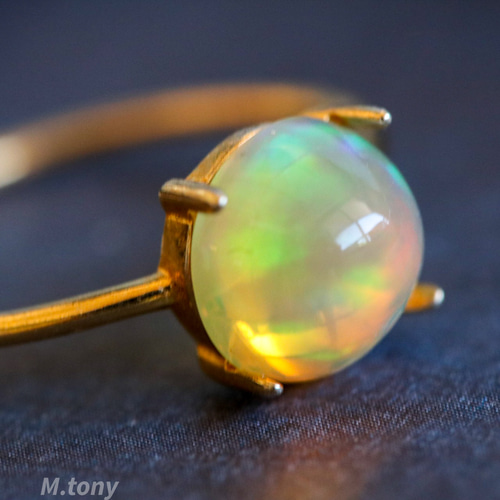 大粒天然石オパール 1.27ct 「まんまる。一粒」厳選のTony