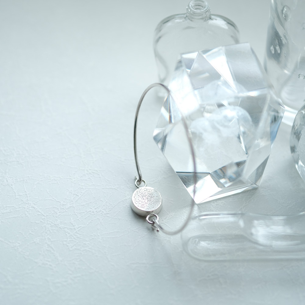 オパール 銀河 フック バングル シルバー925