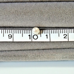 4mm～4.5ｍｍ　淡水パール　シルバー925　ペア1組 　天然石スタッドピアス【カラー選択】 ～冠婚葬祭や普段使いに 10枚目の画像