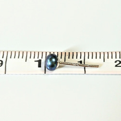 4mm～4.5ｍｍ　淡水パール　シルバー925　ペア1組 　天然石スタッドピアス【カラー選択】 ～冠婚葬祭や普段使いに 11枚目の画像