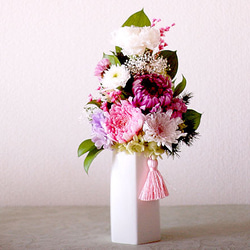 【仏花】再販6・2色の輪菊で彩るお供え花【供花】 3枚目の画像