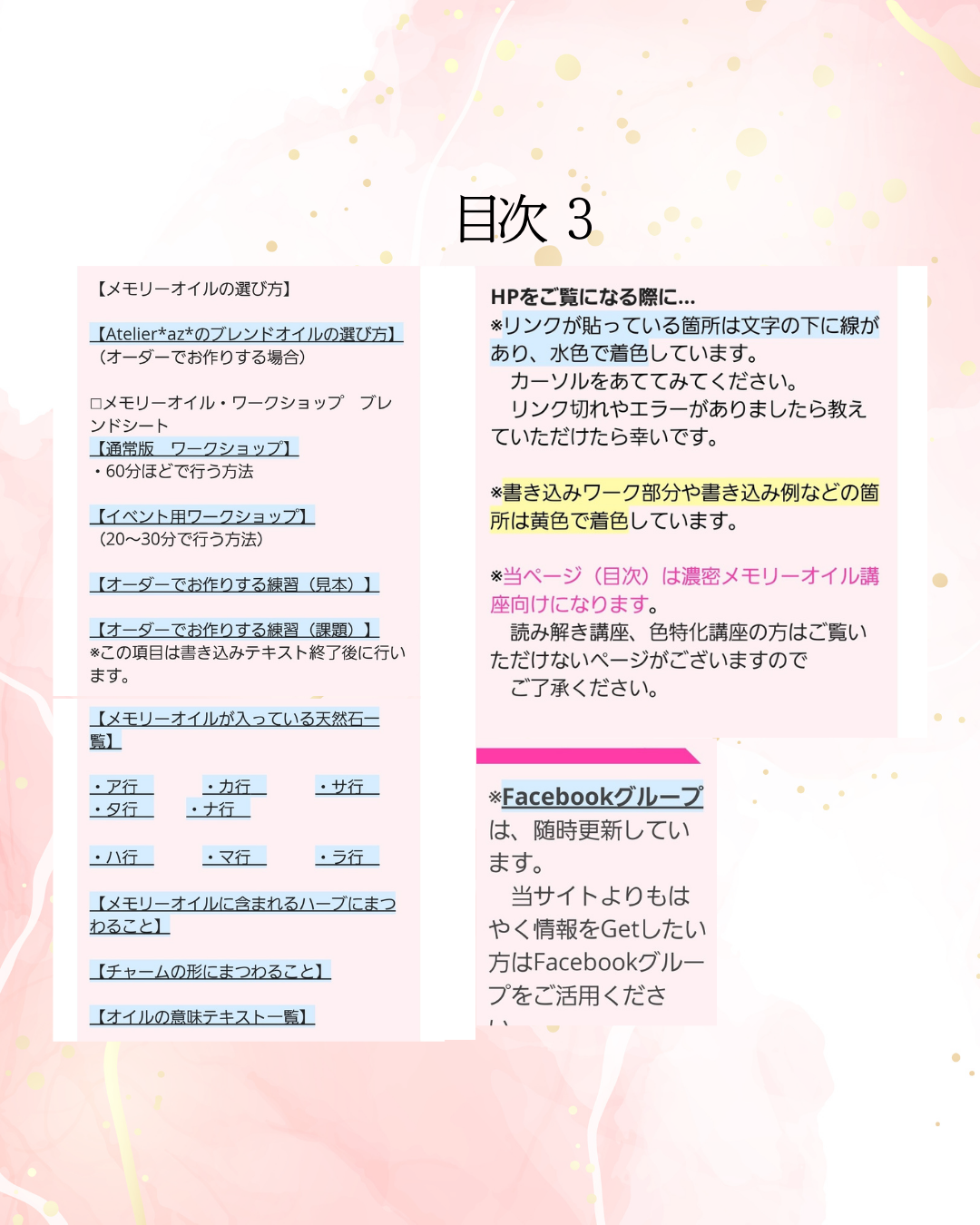 メモリーオイル（オンラインテキスト付）