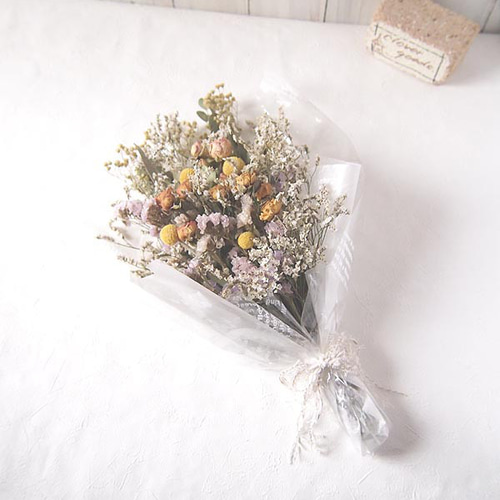 3種ユーカリとバラ、クラペディアのナチュラル スワッグ～くすみ