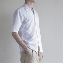cotton/linen open collar shirts コットンリネンオープンカラーシャツ 4枚目の画像