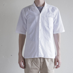 cotton/linen open collar shirts コットンリネンオープンカラーシャツ 3枚目の画像
