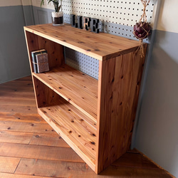 杉無垢のサイドテーブル サイズ変更可能 サイドテーブル 魔法の家具屋