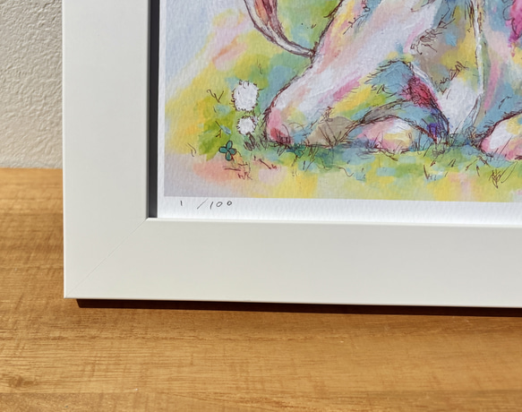 母性牛　【複製画・額付き】 3枚目の画像