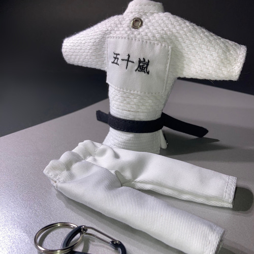 ミニ柔道着 キーホルダー 刺繍名入れ キーリング あんこ 通販 11930436