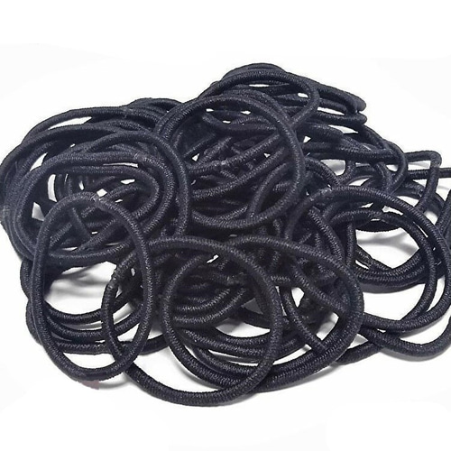 子供用 ヘアゴム リングゴム 50本 金具なし 太さ2mm 直径2.5cm  