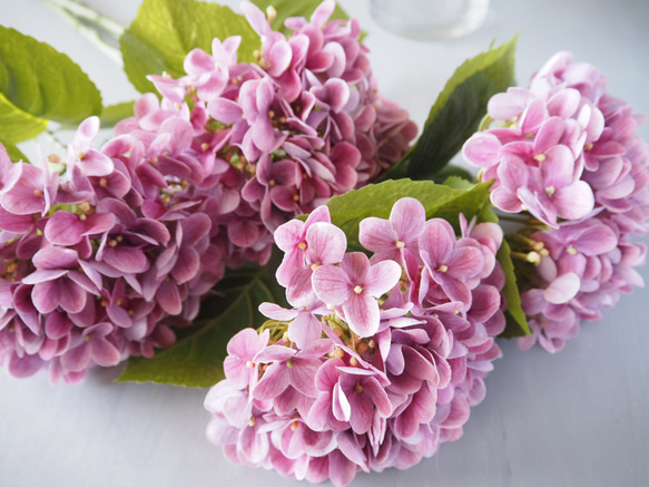 【リアル造花】選べる2色ブルーとピンクの紫陽花1本売り 6枚目の画像