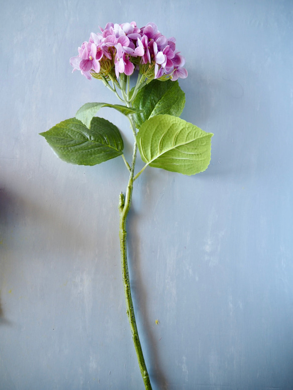 【リアル造花】選べる2色ブルーとピンクの紫陽花1本売り 5枚目の画像