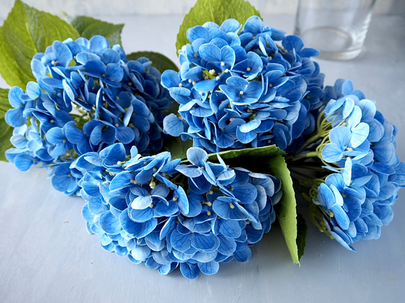 【リアル造花】選べる2色ブルーとピンクの紫陽花1本売り 9枚目の画像