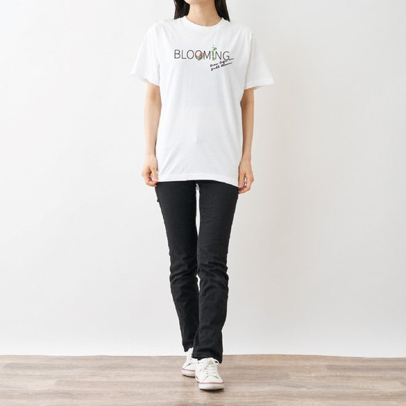 BLOOMING　Tシャツ ホワイト 4枚目の画像