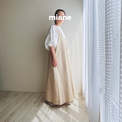 03前後2wayジャンパースカート ベージュ ジャンパースカート 丈が