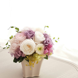 【再販】プリザーブドフラワーの仏花～香純～ 1枚目の画像
