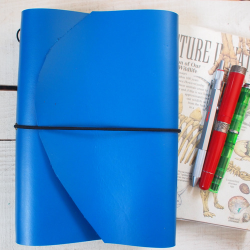 トラベラーズノート モスバーガー ブルー ひろい 