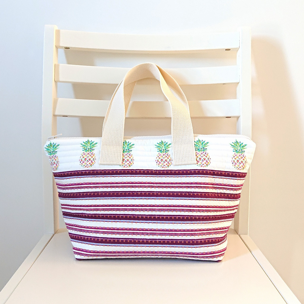 パインボーダーのキルトバッグ/ドライブ、スポーツ、ちょっとしたお出かけに。