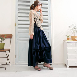 畢業季清倉大拍賣 * 四種長度可選 * 已售出超過1500件 [自由調節裙擺] 舒適款 * 青色/海軍藍 第7張的照片