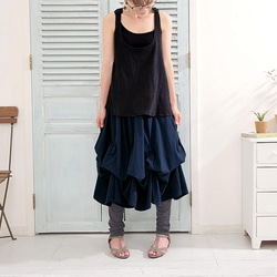 畢業季清倉大拍賣 * 四種長度可選 * 已售出超過1500件 [自由調節裙擺] 舒適款 * 青色/海軍藍 第6張的照片