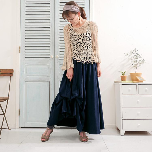 畢業季清倉大拍賣 * 四種長度可選 * 已售出超過1500件 [自由調節裙擺] 舒適款 * 青色/海軍藍 第9張的照片